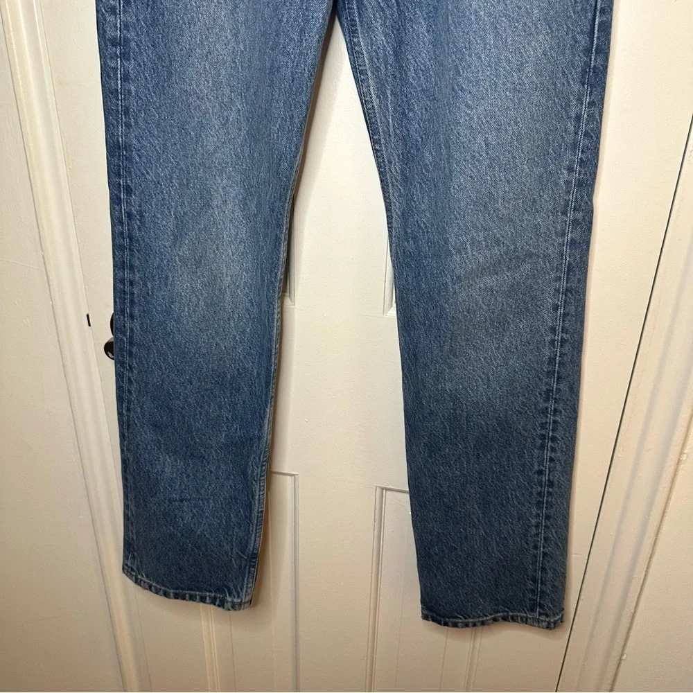 REFORMATION Cynthia High Rise Straight Jeans Colorado Medium Wash Button Up 25 - Picture 6 of 12